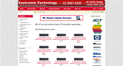 Desktop Screenshot of eastcomm.com.au